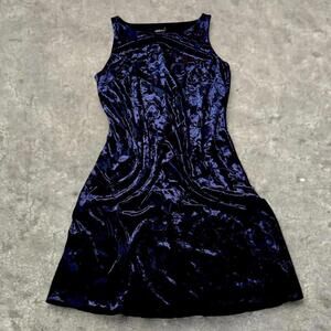 witchy crushed violet whimisgoth vintage velvet mini dress  catalyst sz 6 medium